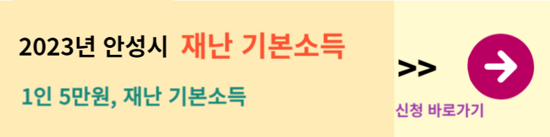 안성시 재난지원금 신청 사이트 바로가기