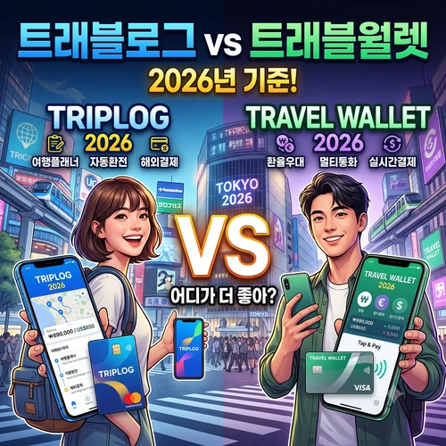 트래블로그 vs 트래블월렛 ❘ 해외여행 필수 카드 혜택 수수료 완벽 비교