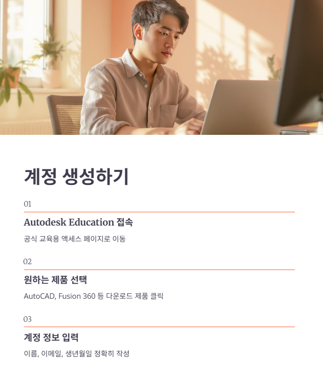 1단계. Autodesk 계정 생성 및 로그인