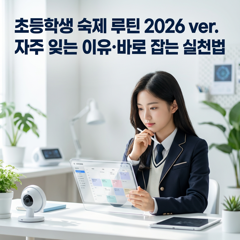 초등학생 숙제 루틴 2026 ver. | 자주 잊는 이유·바로 잡는 실천법