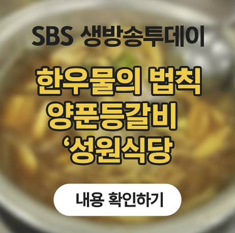 SBS 생방송투데이 한우물의법칙 - 성원식당