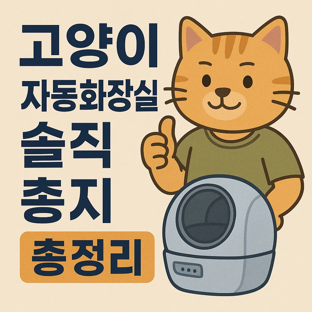 고양이 자동화장실 솔직 후기 총정리