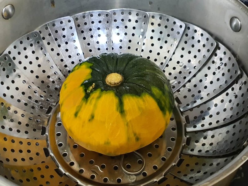 단호박 찌는 과정
