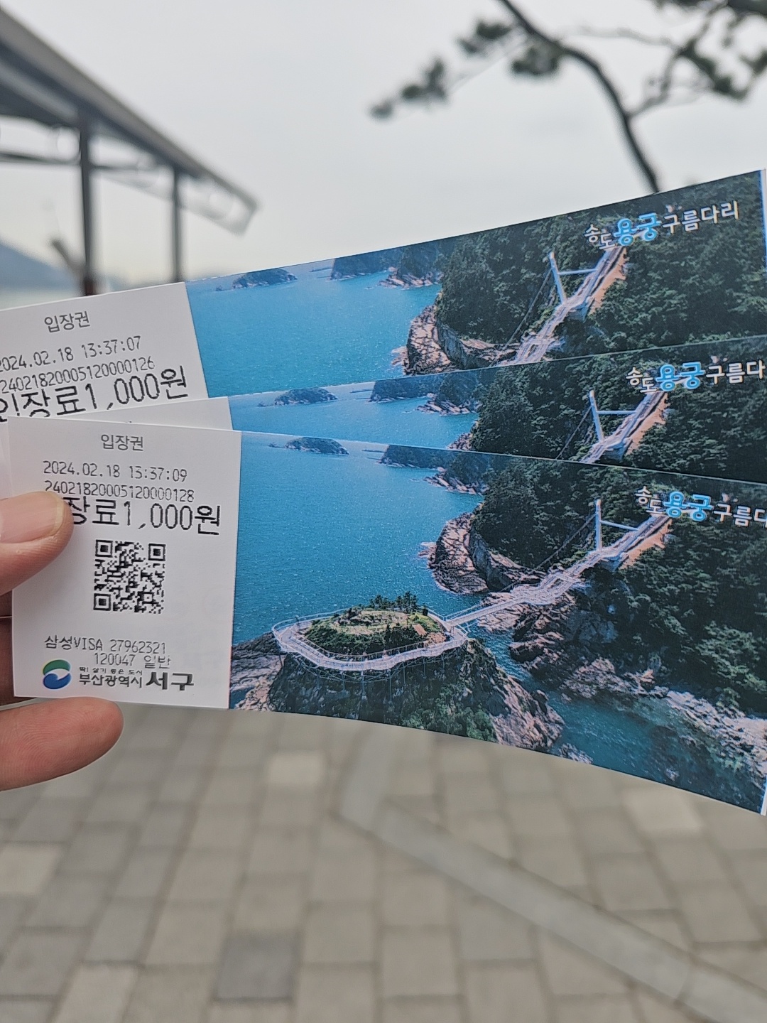 송도용궁구름다리 사진