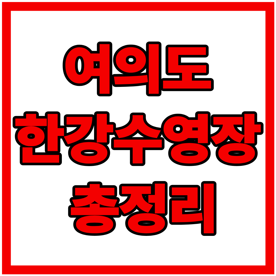 2026 여의도 한강수영장 개장 총정리: 입장료·예약·수심·음식물 반입까지