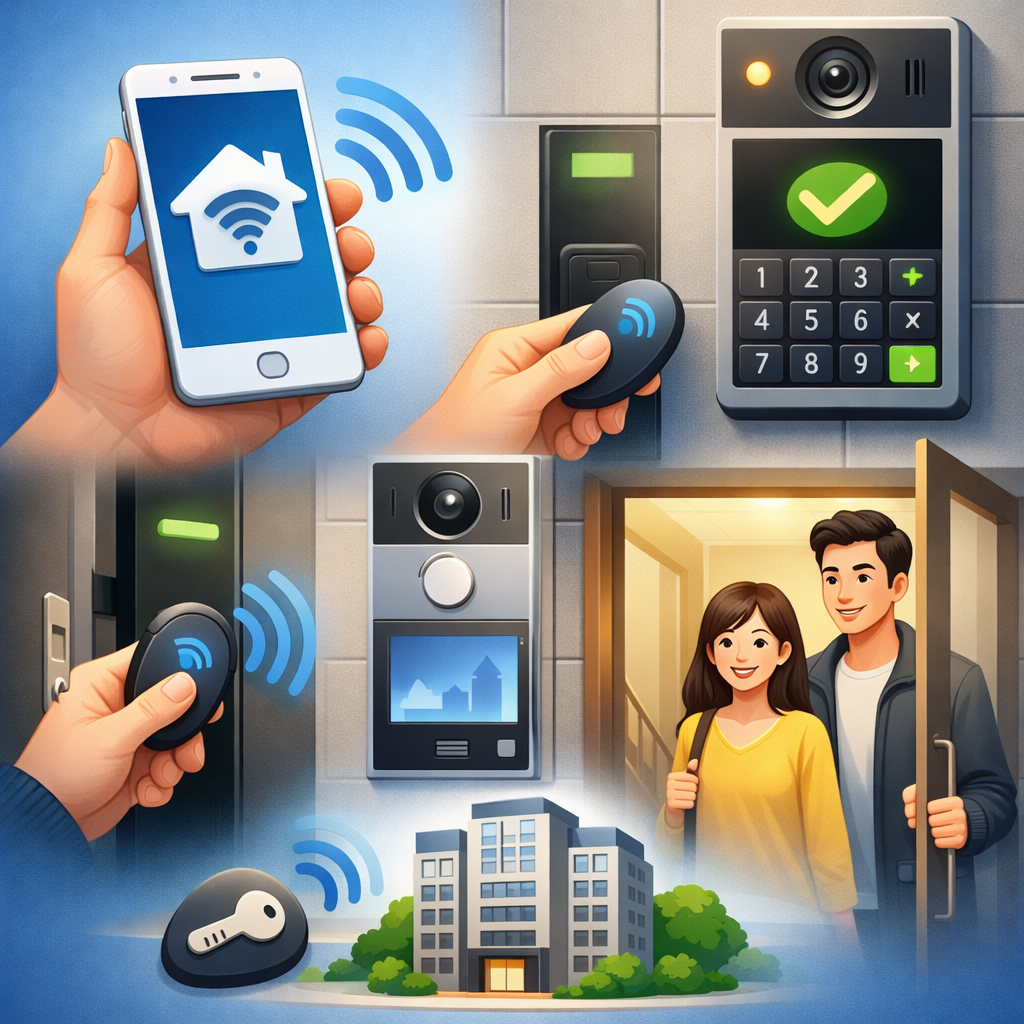 래미안 원패스 앱 설치방법 총정리｜아이폰 어플 태그 등록과 공동현관 사용법 관련 사진