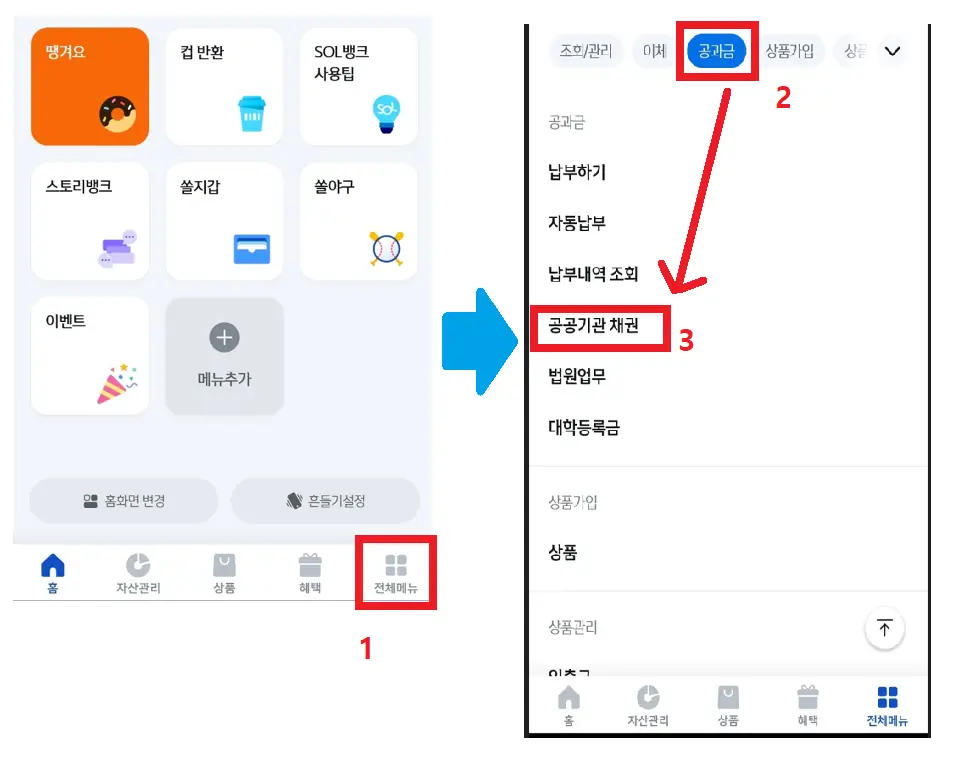 신한은행 자동차 환급금 조회 및 신청 경로 안내 이미지