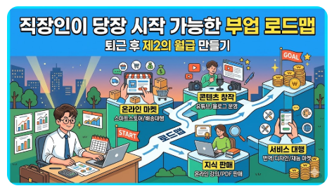 직장인이 당장 시작 가능한 부업 로드맵