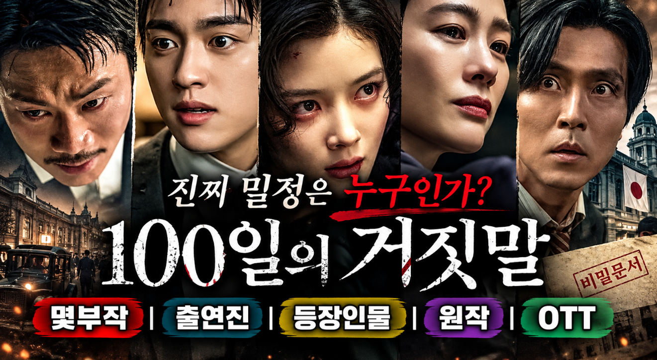 100일의 거짓말|몇부작·출연진·등장인물·원작·OTT