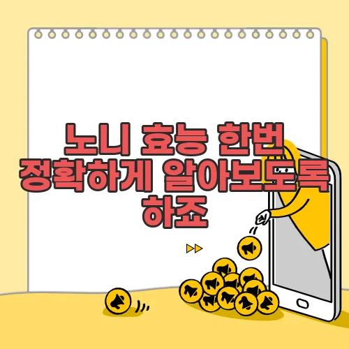 노니 효능 한번 정확하게 알아보도록 하죠