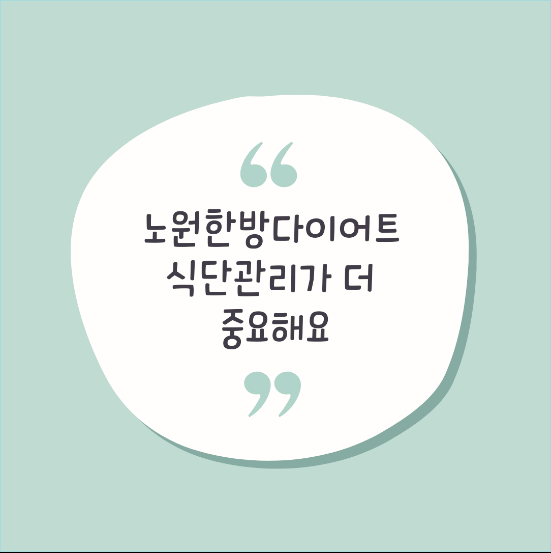 노원한방다이어트