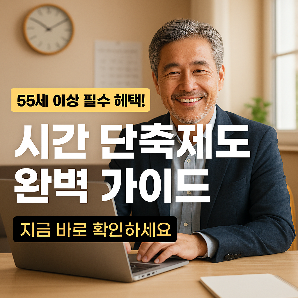 [1편] 55세 이상 근로자 시간 단축제도 완벽 가이드 (2025년 최신)
