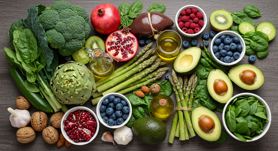 장 건강에 좋은 음식 이미지