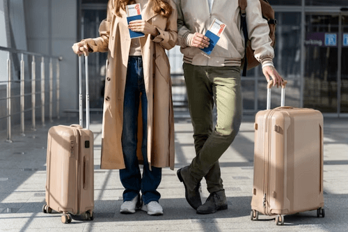 해외여행을 떠나는 부부
