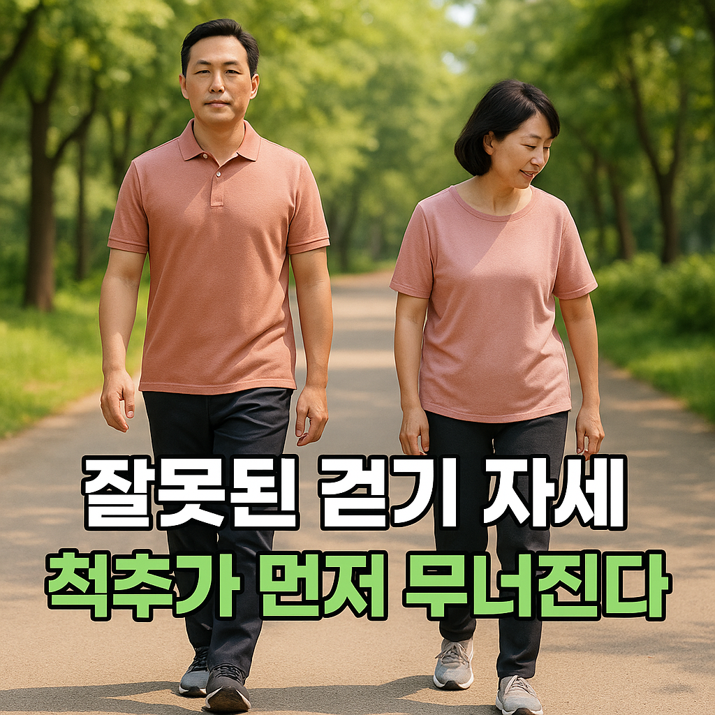 걷기 자세와 척추 건강