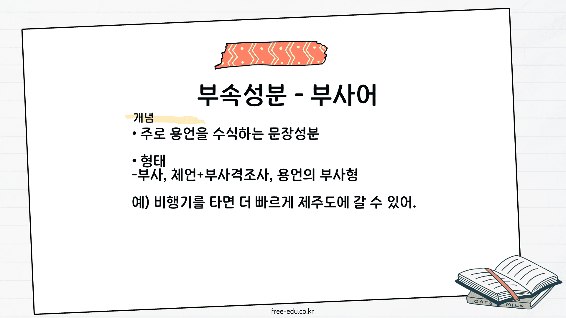 국어 문법 정리 문장 성분 종류