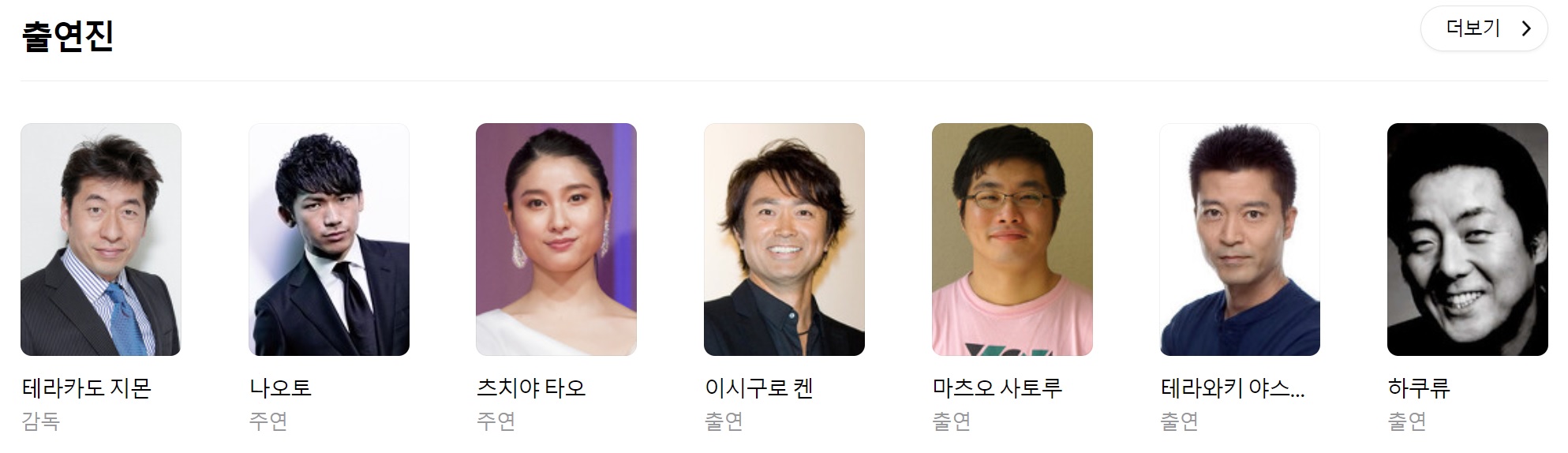 영화 식운 출연진