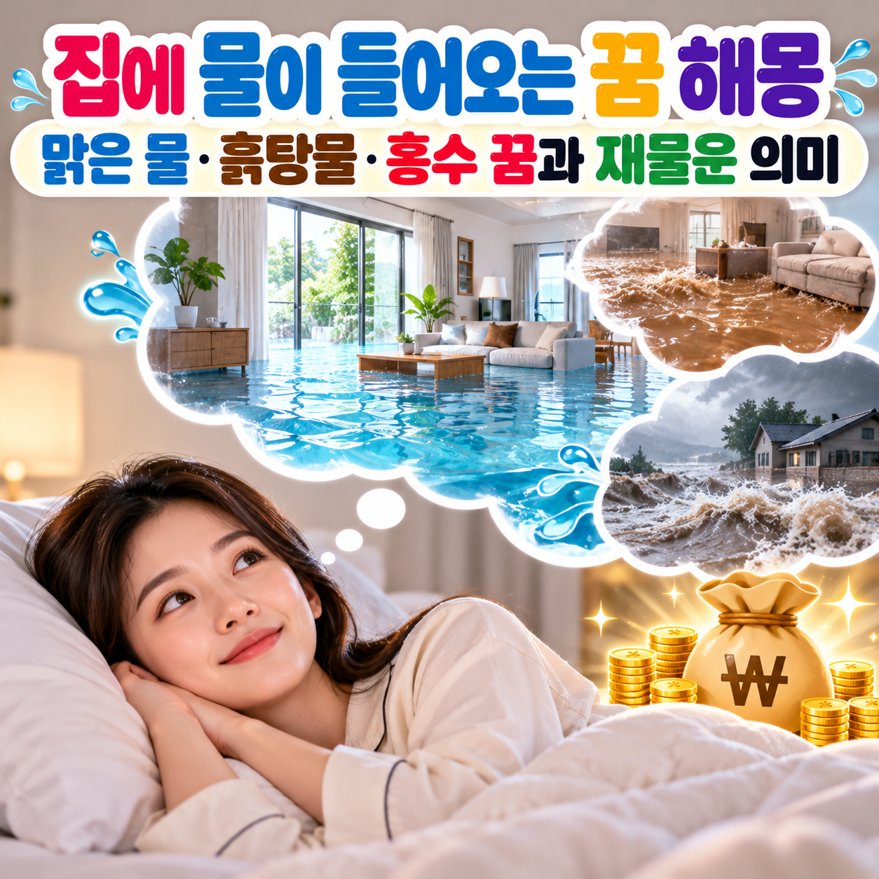 집에 물이 들어오는 꿈