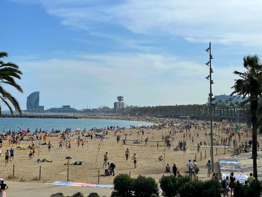 Somorrostro 해변가