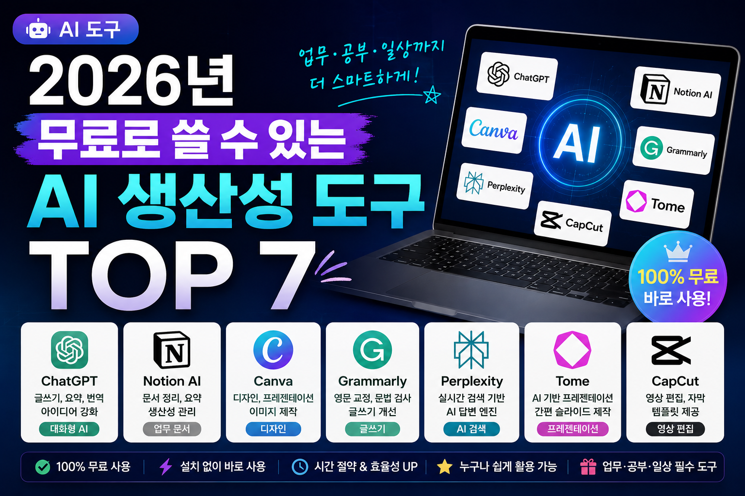 무료로 사용하는 AI도구