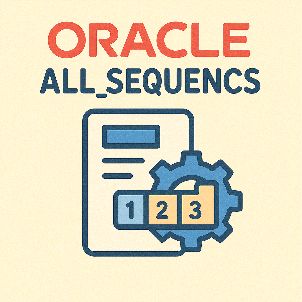 오라클 ALL_SEQUENCES 뷰로 시퀀스 관리 완전 정복