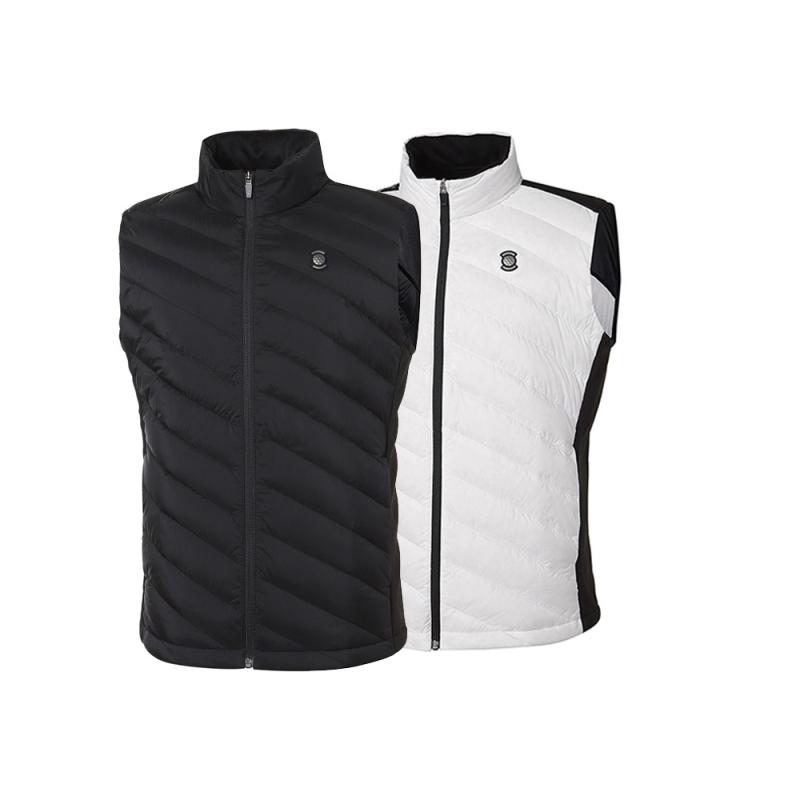 와이드앵글 남성 골프조끼 다운 조끼 VA 다이애그널 퀼팅 다운 베스트 WMW22691