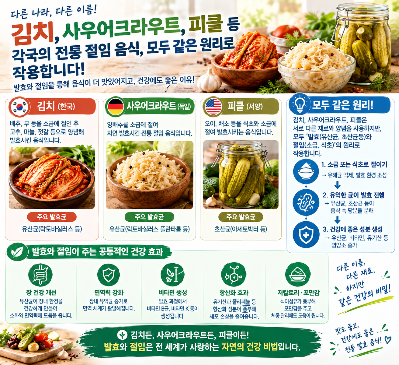 장건강에 좋은 발효식품
