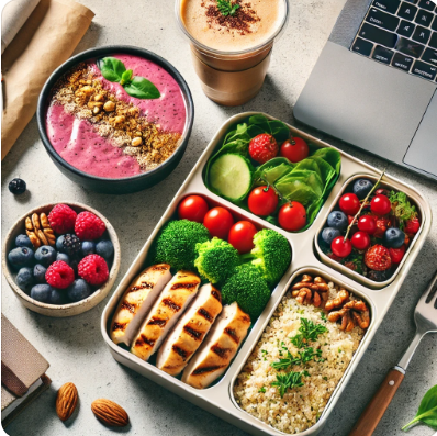 바쁜 직장인을 위한 건강 간편식 (영양, 빠른 조리, 맛)