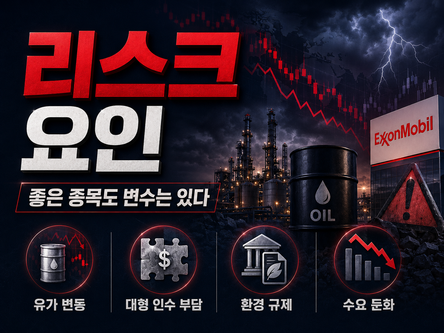 엑슨모빌 주가, 유가보다 LNG가 더 중요해졌다 Woodside 인수설·가이아나 유전·배당까지 총정리