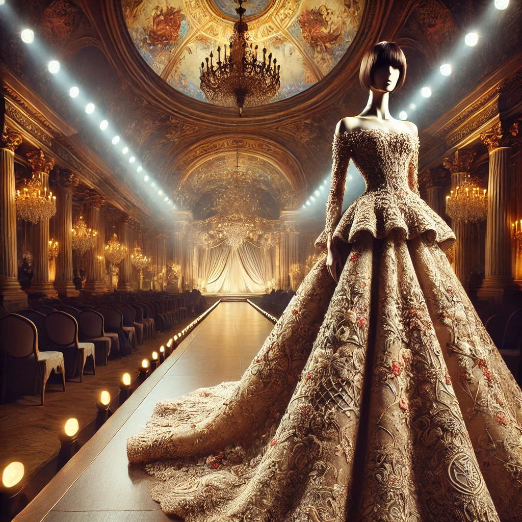 오트쿠튀르 드레스, 쇼룸 무대