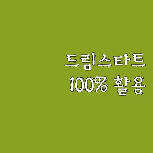 2025 드림스타트 활용법: 몰랐던 ..
