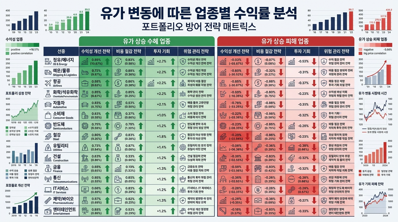 유가 변동에 따른 업종별 수익률 분석