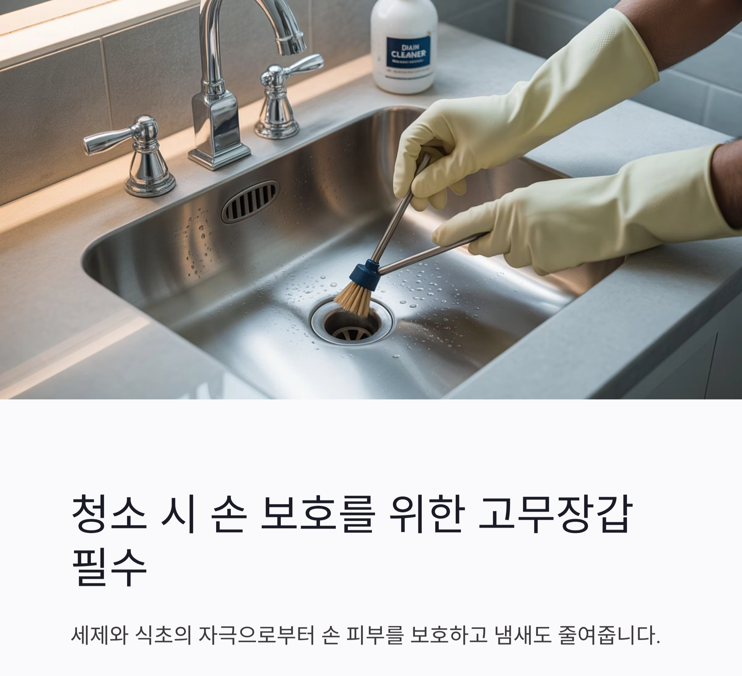 요리 초보자도 쉽게 하는 싱크대 배수구 청소 루틴 공개