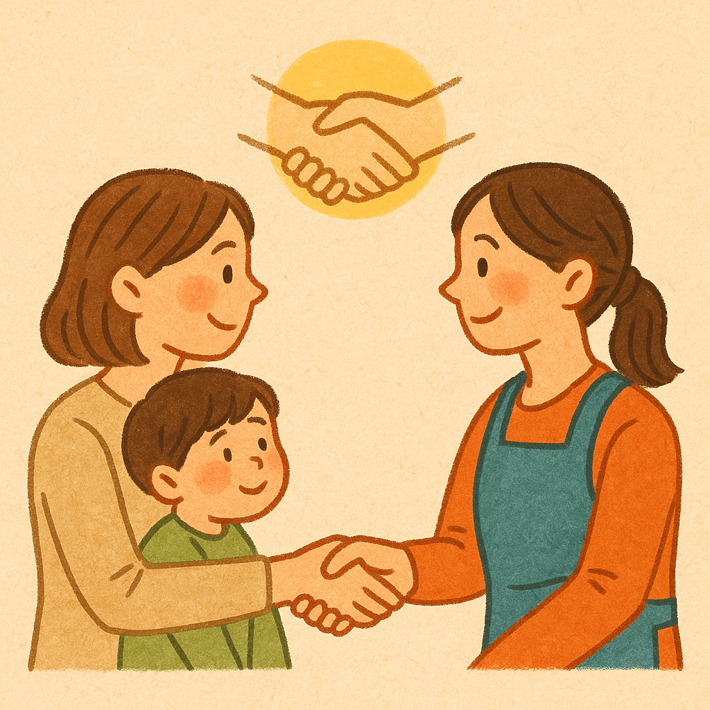 교사와 협력하여 소통하는 부모