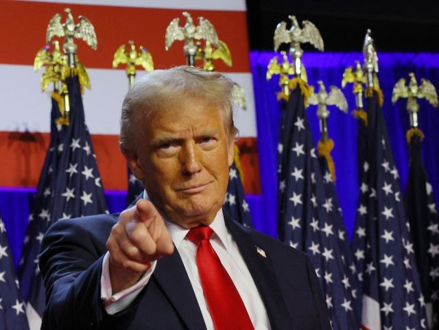 도널드 트럼프 전 대통령이 미국 대통령 선거 승리를 선언했다.