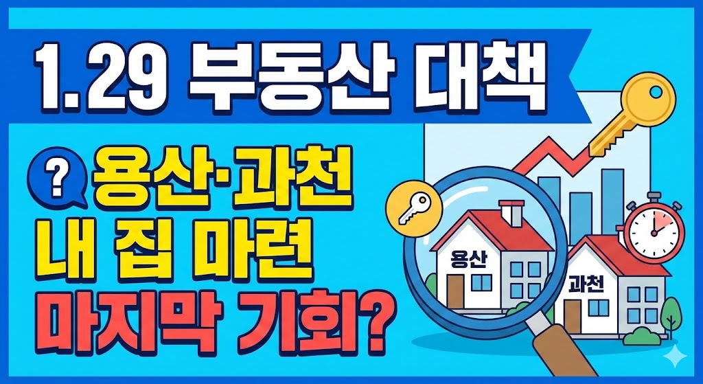 1.29 부동산 대책, 용산&middot;과천 내 집 마련 마지막 기회?