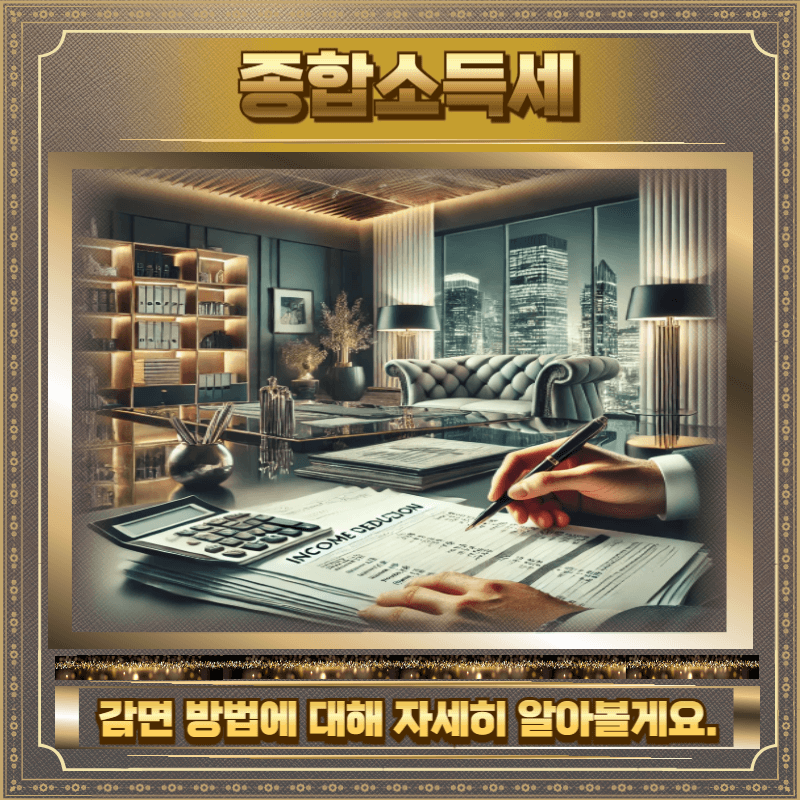 종합소득세 감면