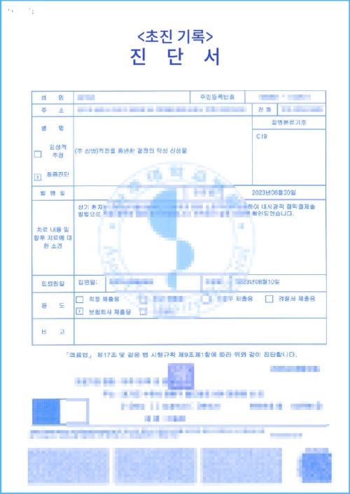 초진 진단서