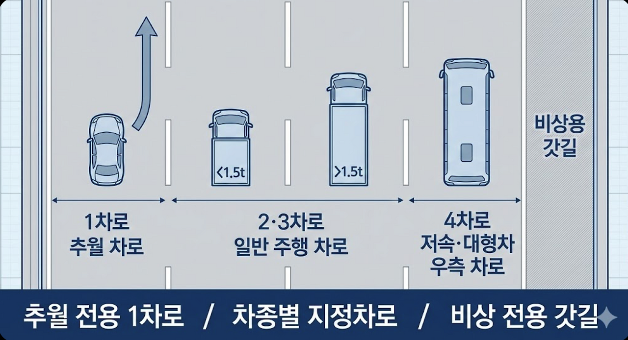 고속도로 1차로 정체의 진짜 원인, 얌체 운전이 아닌 &lsquo;도로 설계&rsquo;였다 관련 사진