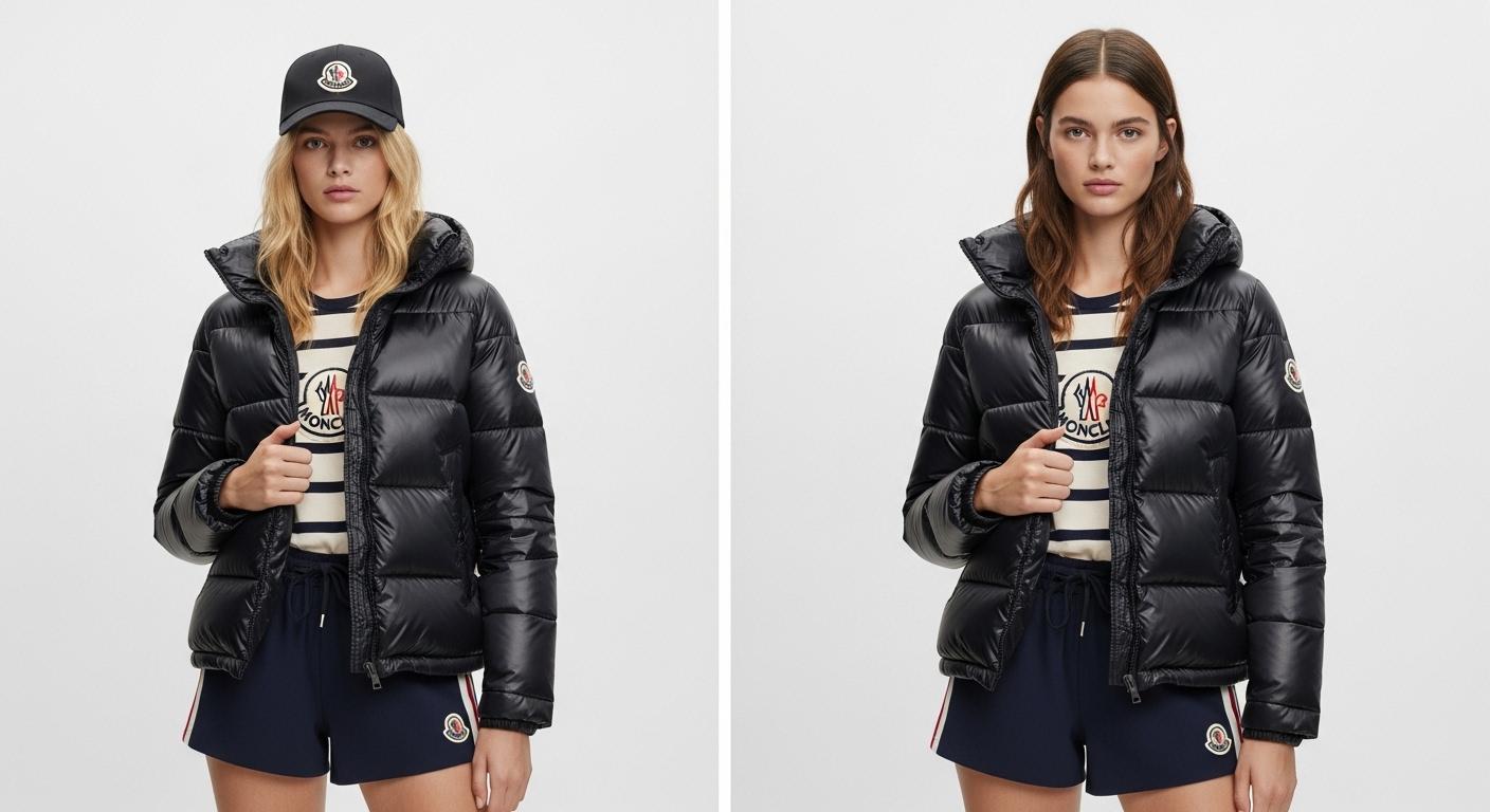 몽클레어 숏패딩 여성