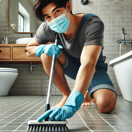 욕실 타일 때 제거 하는 효과적인 방법