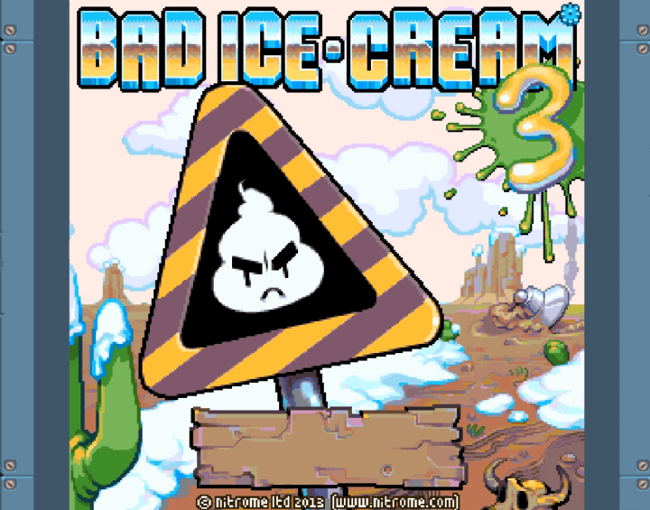 배드아이스크림3-플래시게임-메인-화면