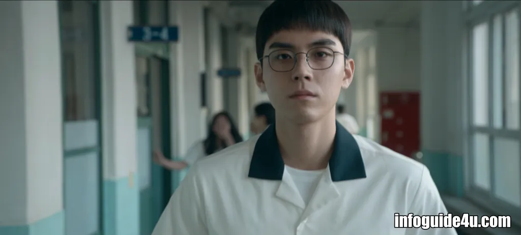 복도를 걸어가고 있는 강훈