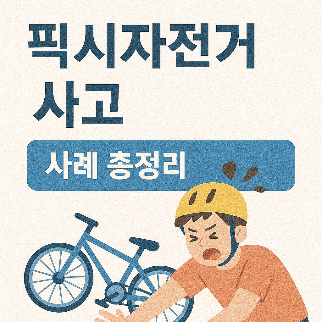 픽시자전거 사고 사례 총정리｜브레이크 없는 자전거의 위험성