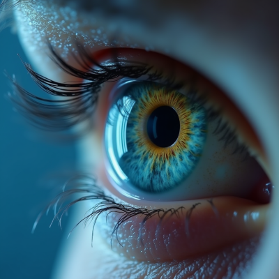 눈앞에 번쩍이는 별