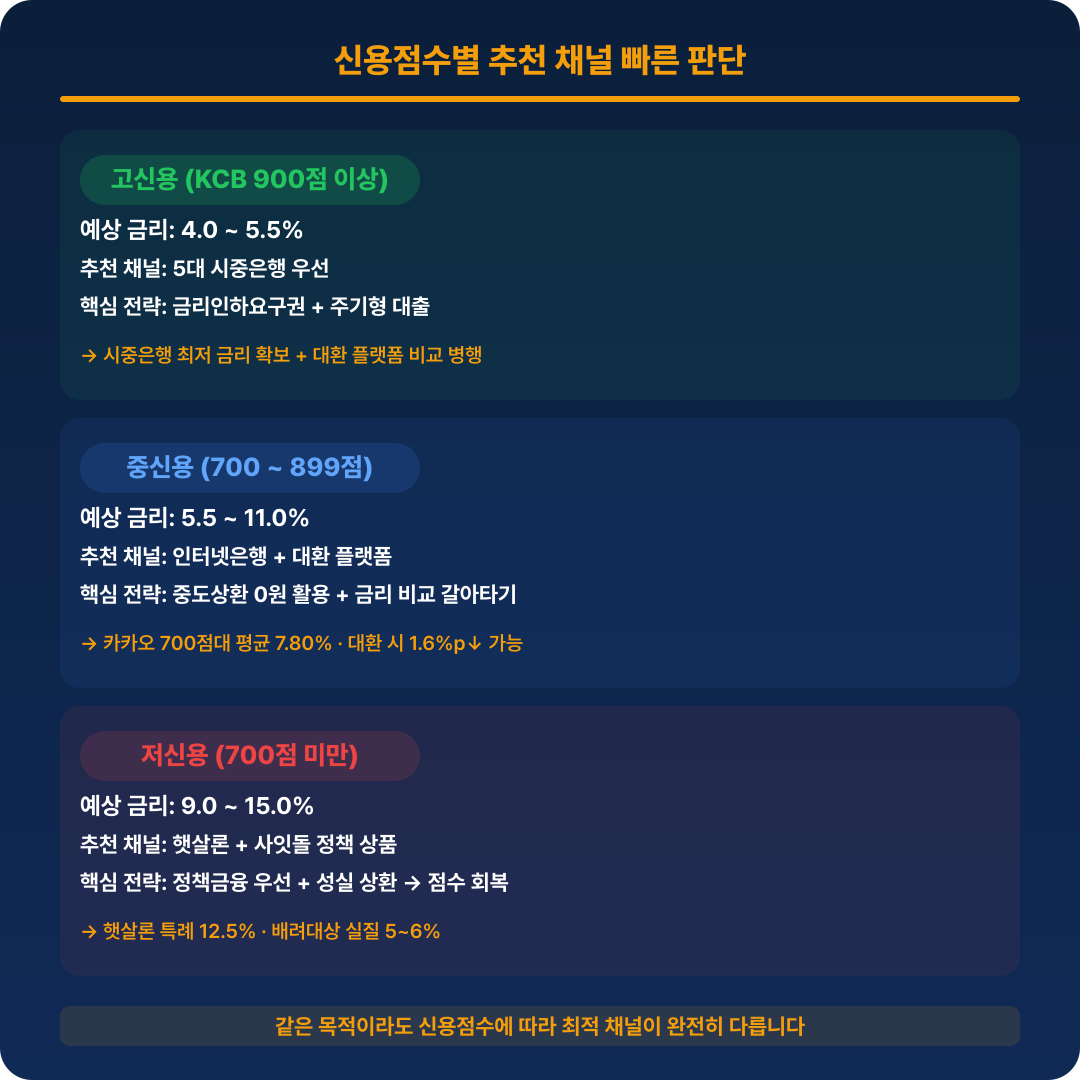 신용대출 비교 판단