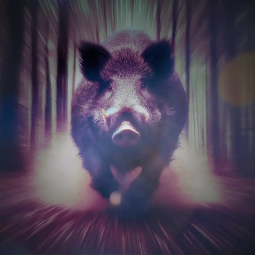 멧돼지가 달려드는 꿈