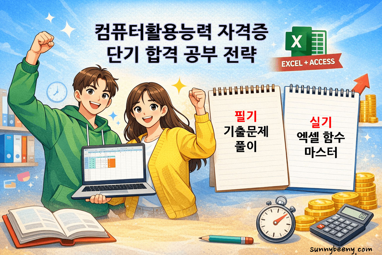 컴활 자격증 단기 합격 공부 전략