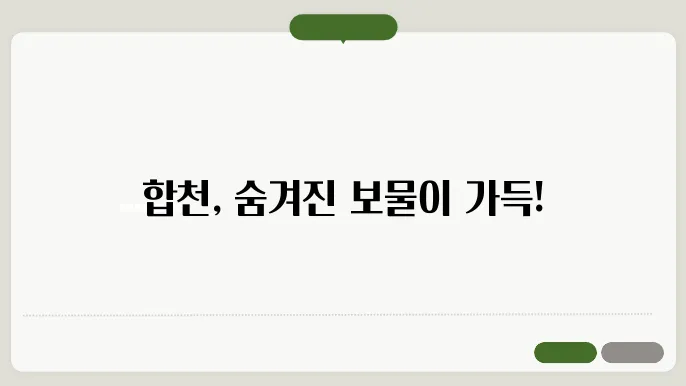 합천 청덕리 마을 전경