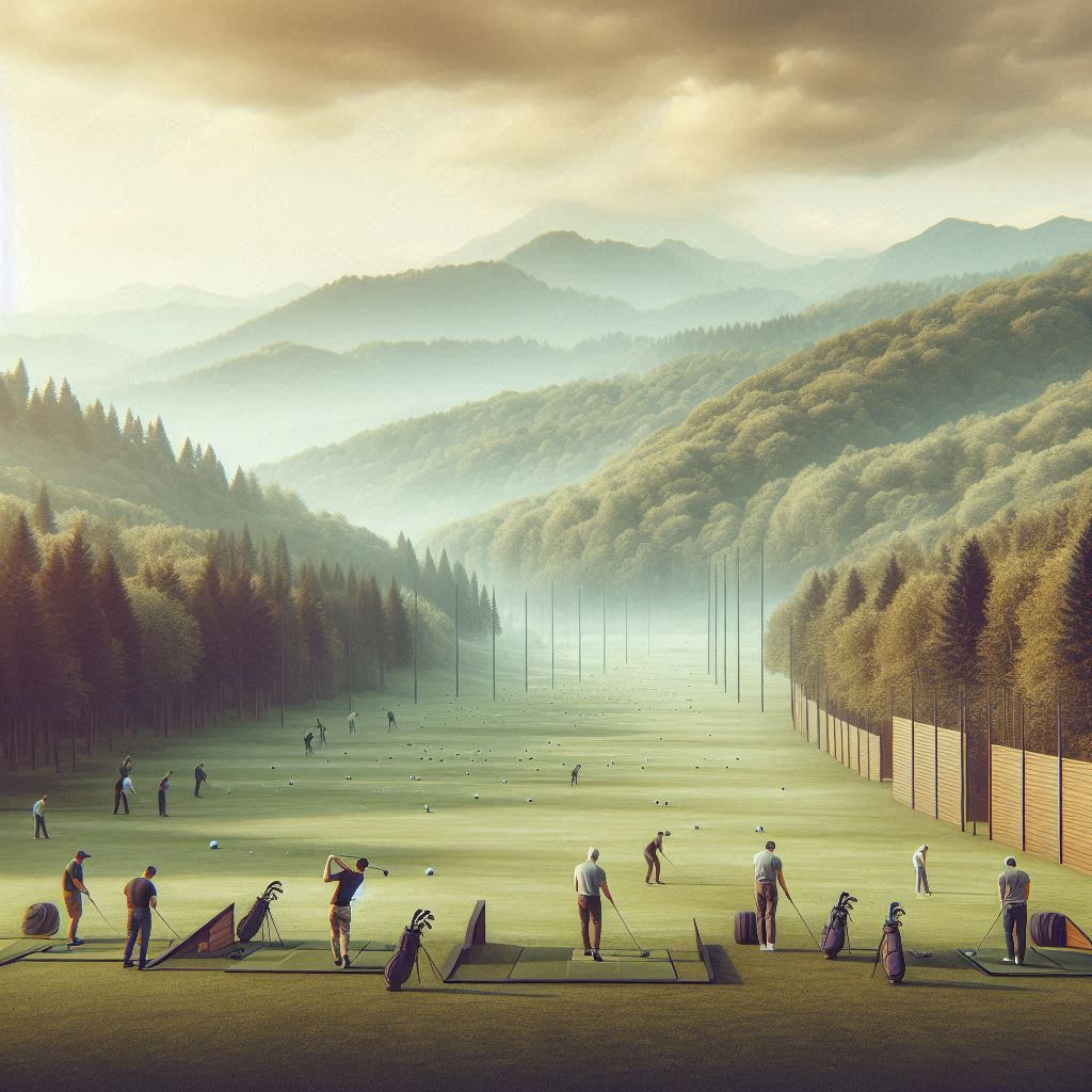 실외골프연습장 배경